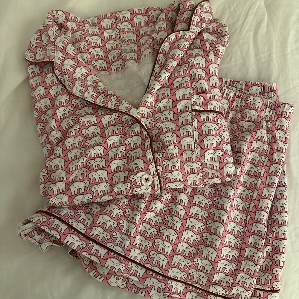 Roller Rabbit Elephant Pajama Set